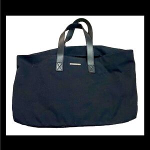 Lafayette 148 Black Canvas Tote